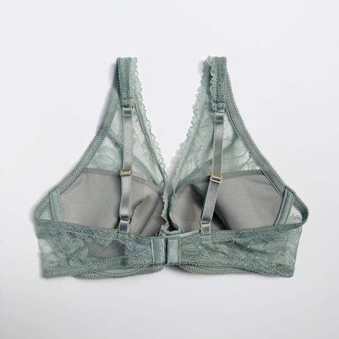 Ellis Plunge Underwire Bra | Olive