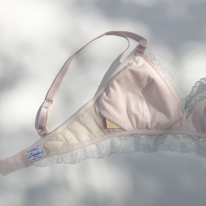 Dreamy Rose Triangle Bralette | Rose Pink