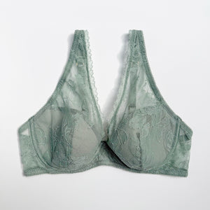 Ellis Plunge Underwire Bra | Olive