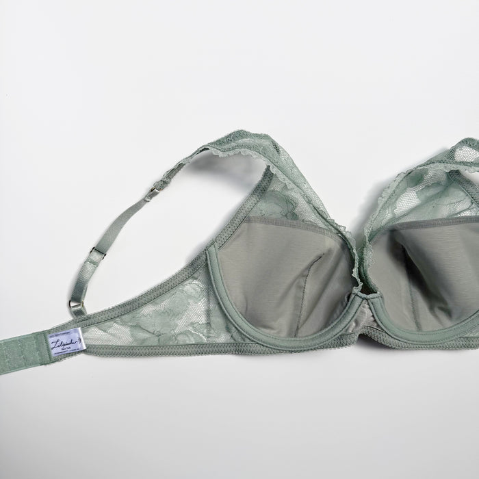 Ellis Plunge Underwire Bra | Olive