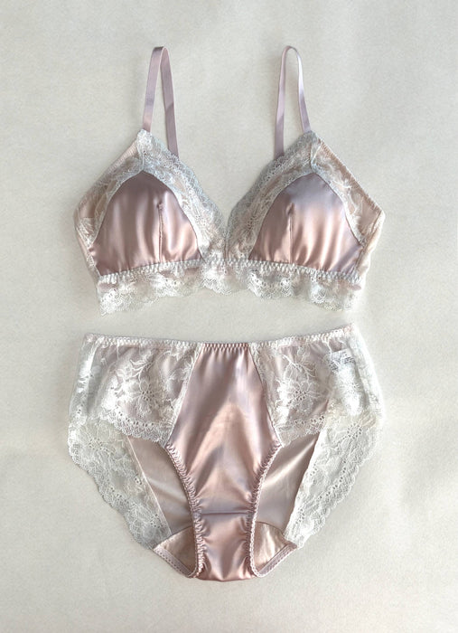 Dreamy Rose Triangle Bralette | Rose Pink