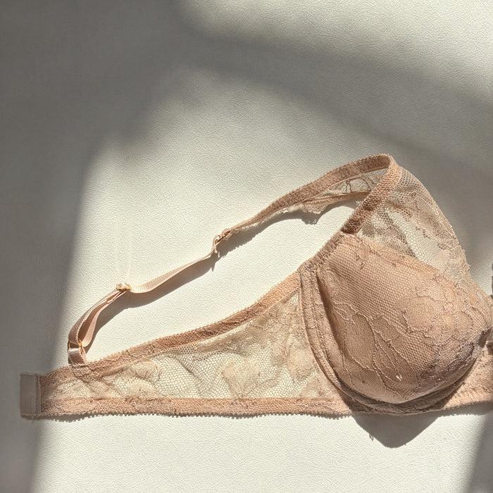 Ellis Plunge Underwire Bra | Sand Beige