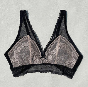 Floral Bralette | Black