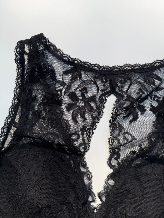 Little Bloom Back Style Bralette | Black