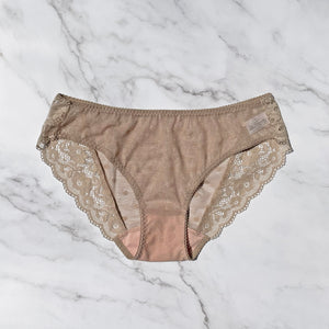 Dot Strapless Set Bikini | Beige