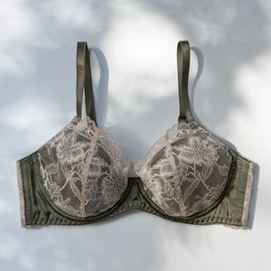 Dreamy Rose Underwire Bra | Khaki