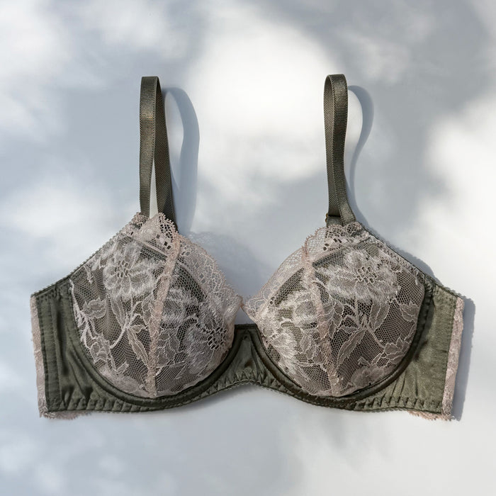 Dreamy Rose Underwire Bra | Khaki