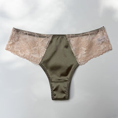 Dreamy Rose  Thong | Khaki