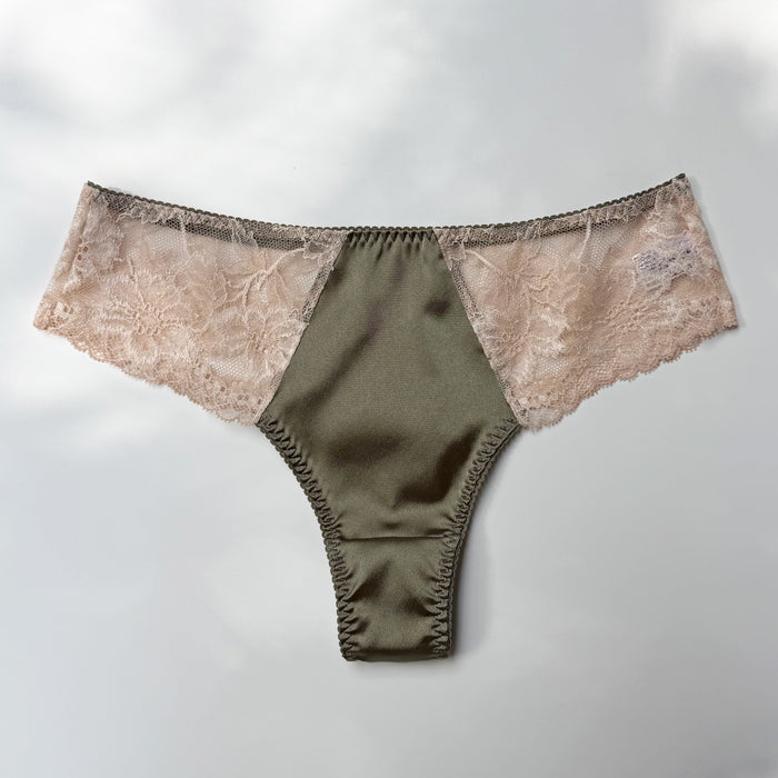 Dreamy Rose  Thong | Khaki