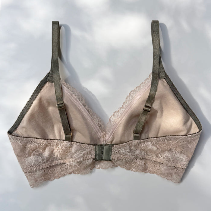 Dreamy Rose Triangle Bralette | Khaki
