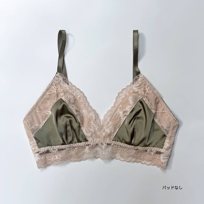 Dreamy Rose Triangle Bralette | Khaki