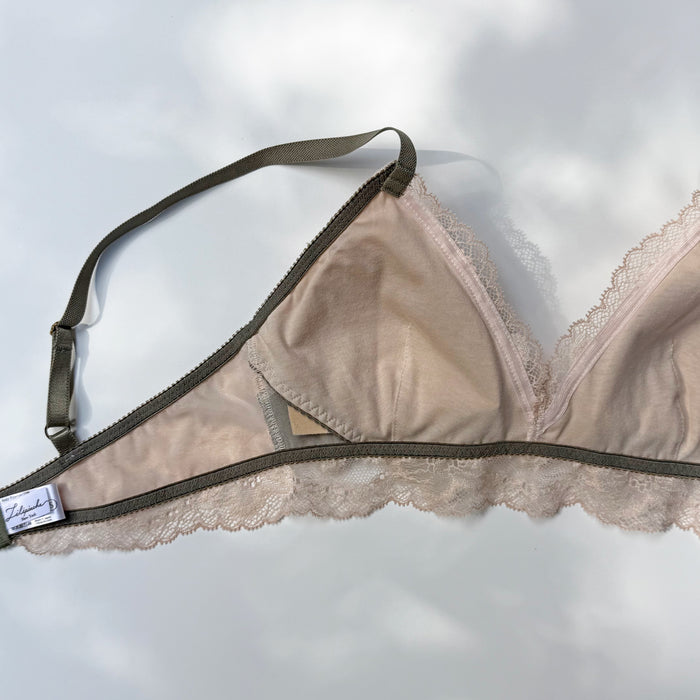 Dreamy Rose Triangle Bralette | Khaki
