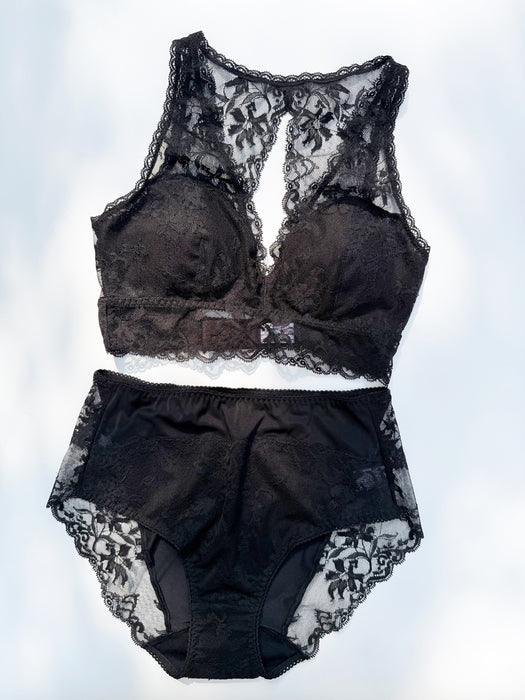 Little Bloom High Waist Bikini | Black