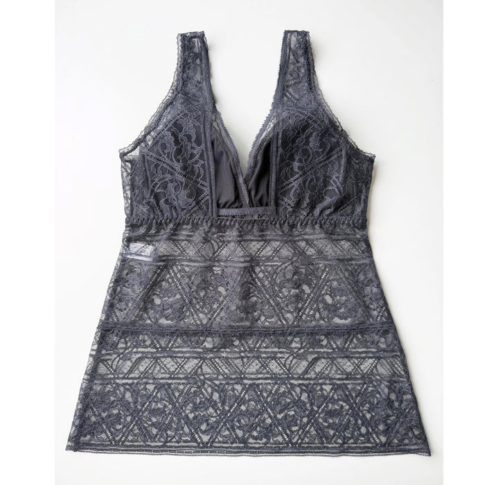 Amary All Lace Bra Camisole | Charcoal