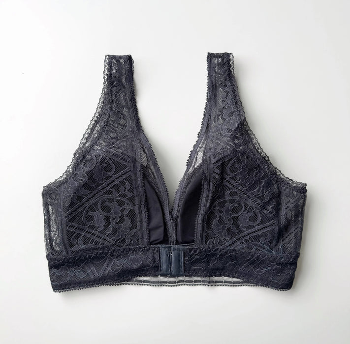 Amary Long Bralette | Charcoal
