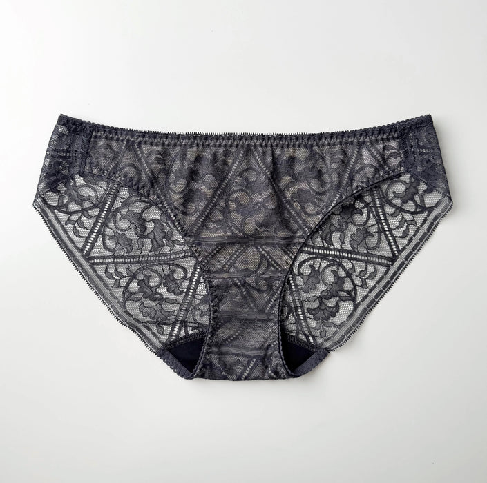 Amary Bikini | Charcoal ( Pink lining)