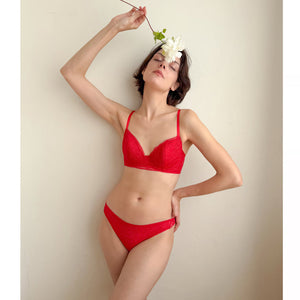 Amary 3/4 Cup Underwire Bra | Red