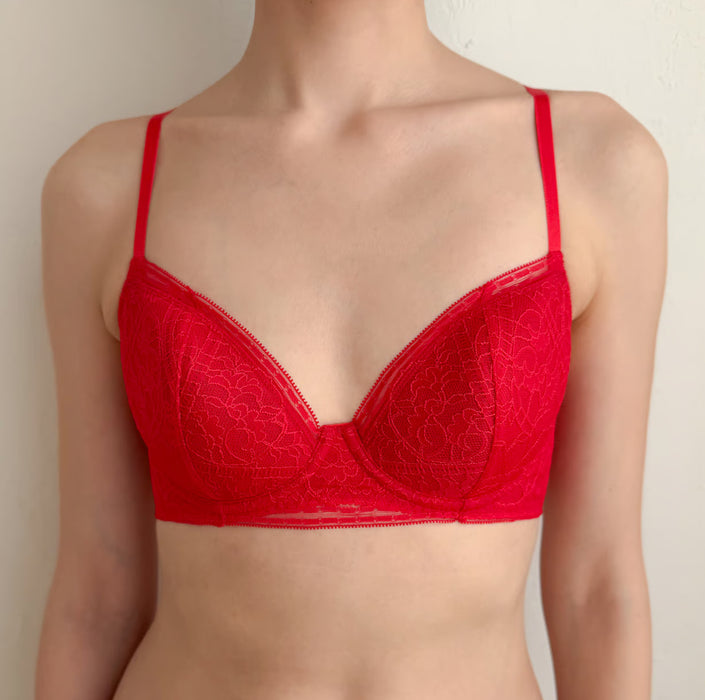 Amary 3/4 Cup Underwire Bra | Red
