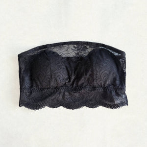 Botanical Bandeau Bralette | Black