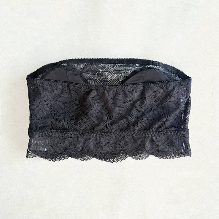 Botanical Bandeau Bralette | Black