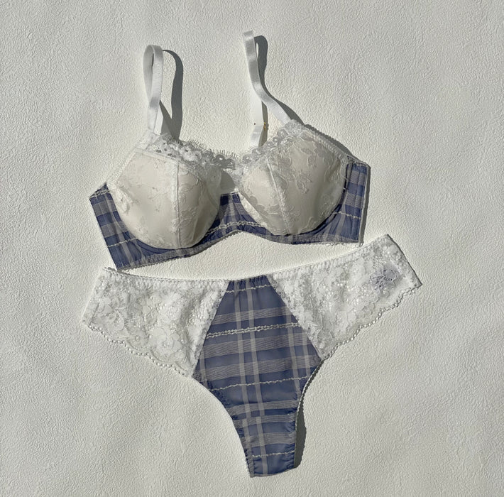 Caron 3/4 Cup Underwire Bra | Blue