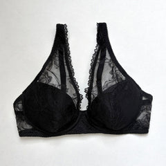 Ellis Plunge Underwire Bra | Black