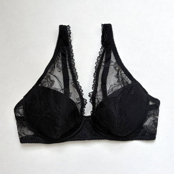 Ellis Plunge Underwire Bra | Black