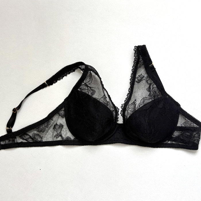 Ellis Plunge Underwire Bra | Black