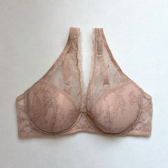 Ellis Plunge Underwire Bra | Sand Beige
