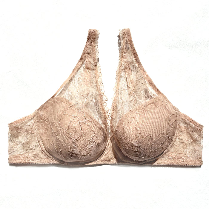 Ellis Plunge Underwire Bra | Sand Beige