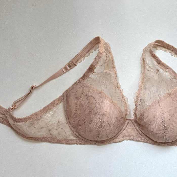 Ellis Plunge Underwire Bra | Sand Beige