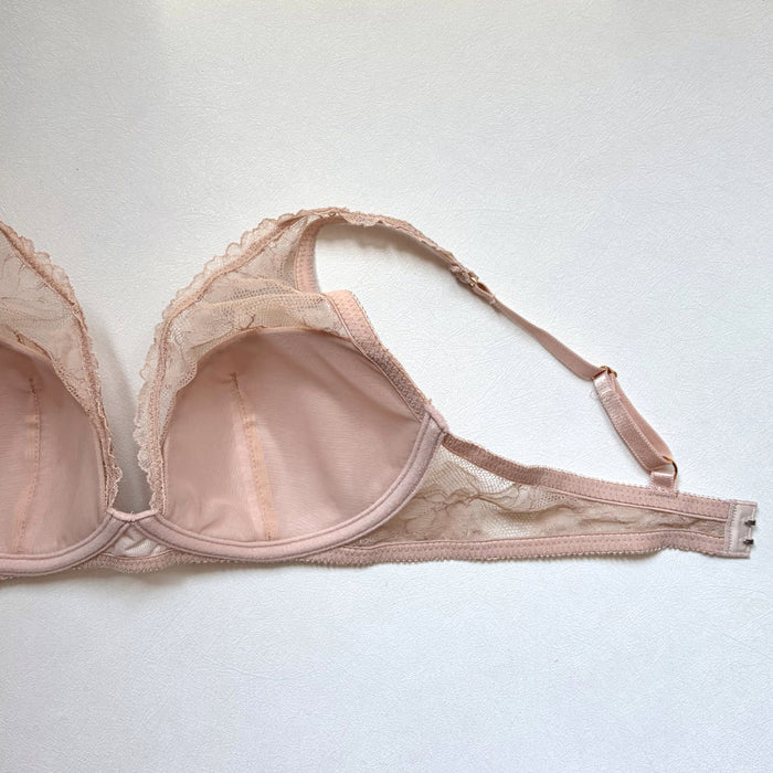 Ellis Plunge Underwire Bra | Sand Beige