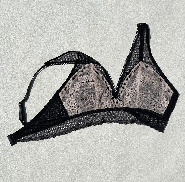 Floral Bralette | Black