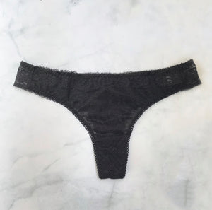 Freesia Thong | Black