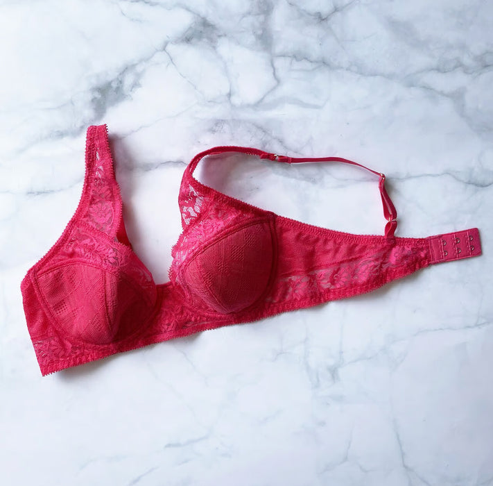 Freesia Plunge Underwire Bra | Vivid Pink