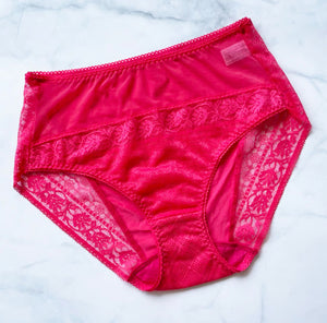 Freesia High Waist Bikini | Vivid Pink
