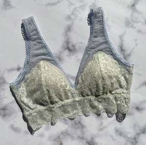 Jasmine Long Bralette | Blue