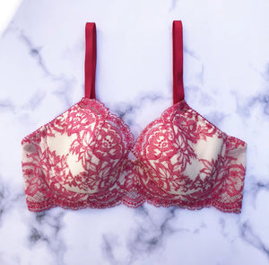 Lilac 3/4 Cup Underwire Bra | Berry