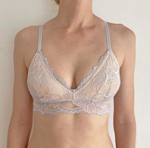 Lily  Triangle Bralette | Gray