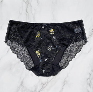 Night Garden Bikini | Black
