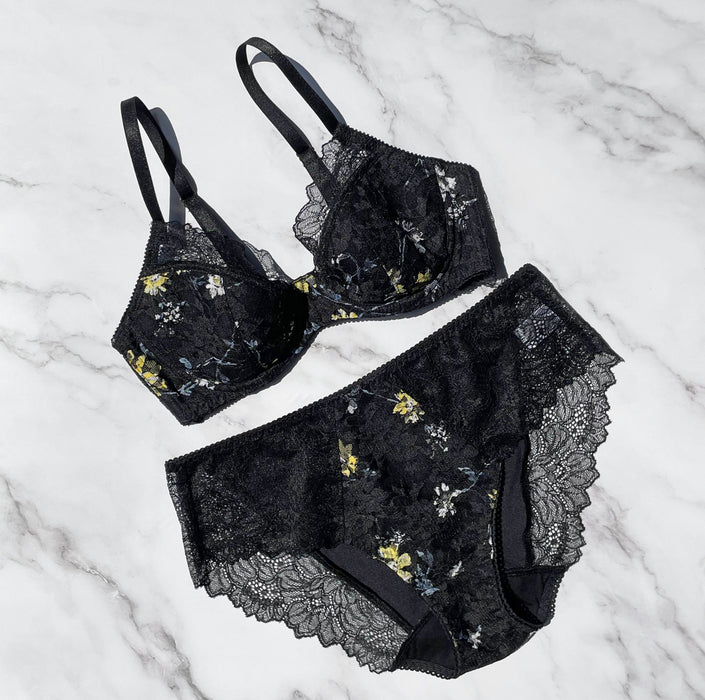 Night Garden Bikini | Black