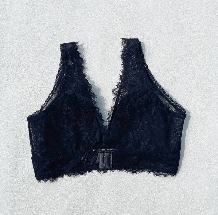 Passion Long Bralette | Black