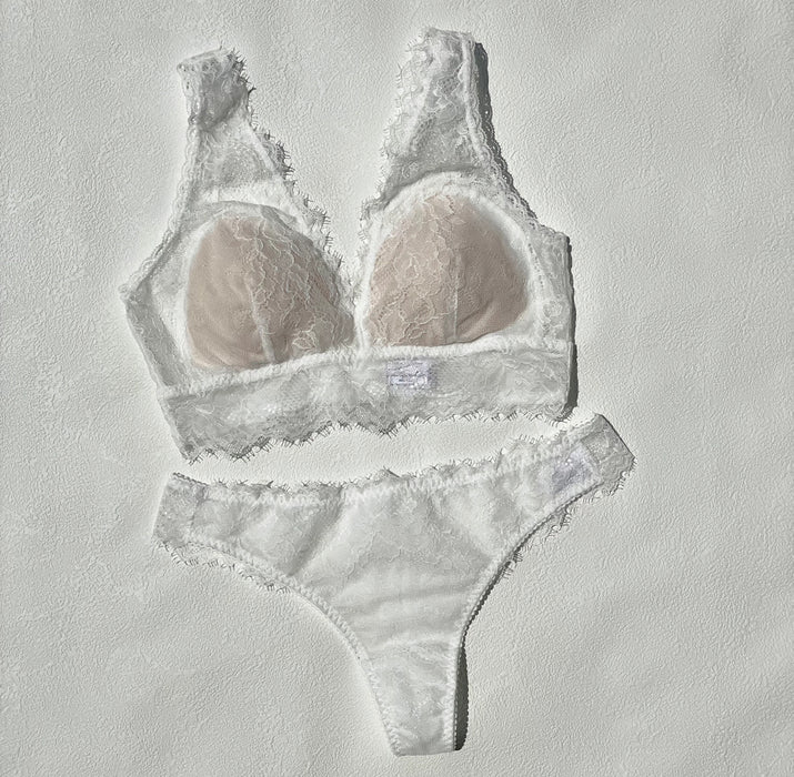 Passion Long Bralette | White