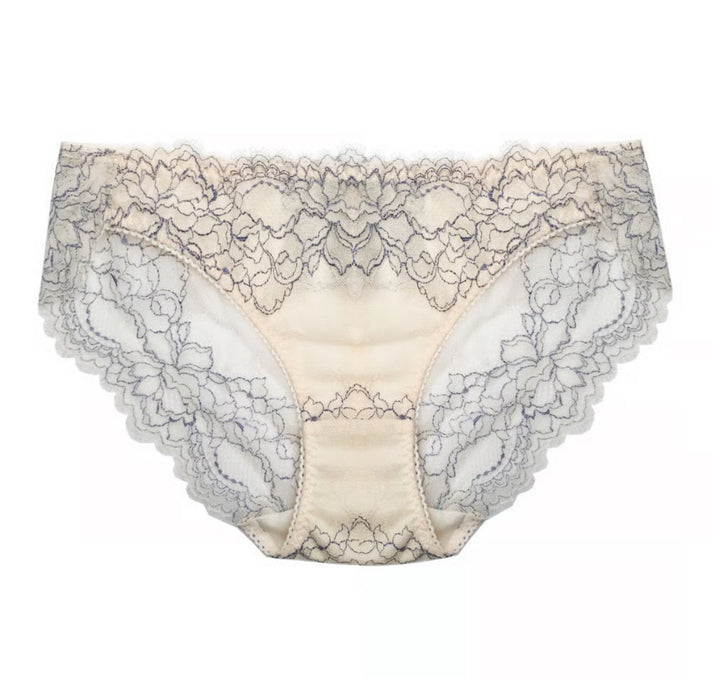 Peach Rose Lace Bikini | Dusty Blue