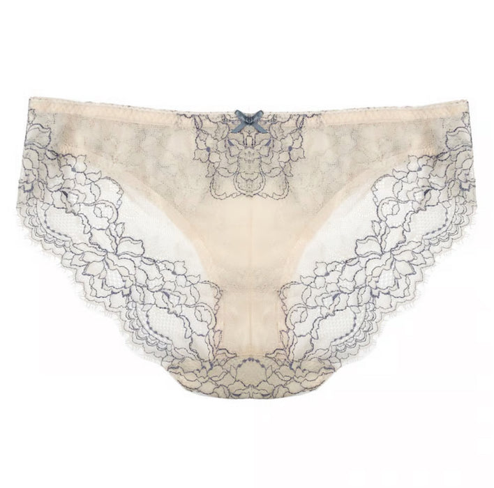 Peach Rose Lace Bikini | Dusty Blue