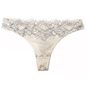 Peach Rose Thong | Dusty Blue