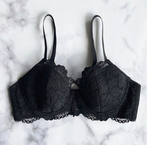 Peoney Underwire Bra | Black