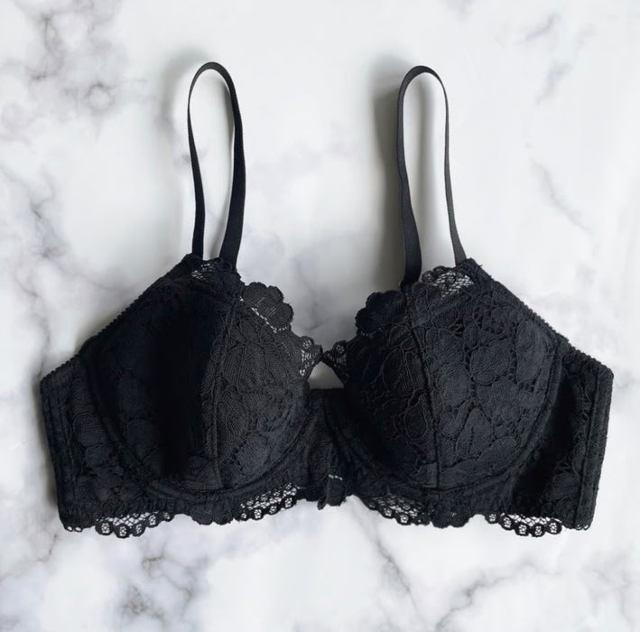 Peoney Underwire Bra | Black