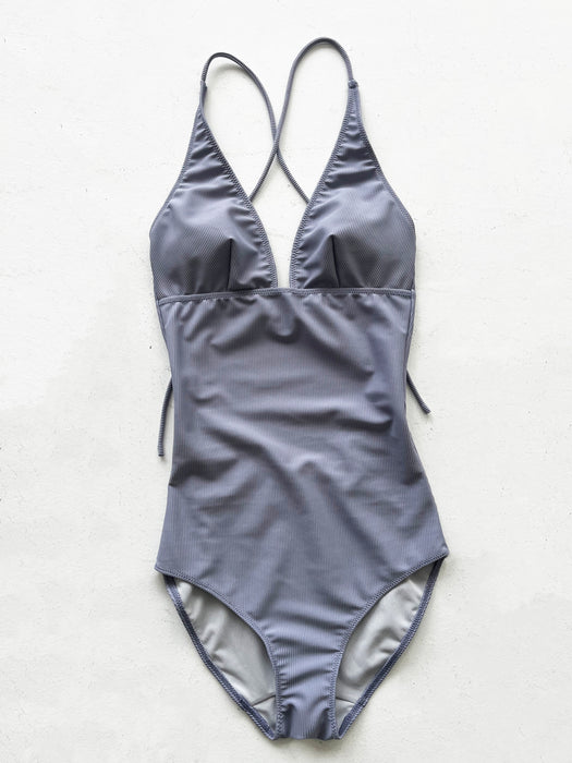 Swimwear Holterneck Onepiece | Light Gray