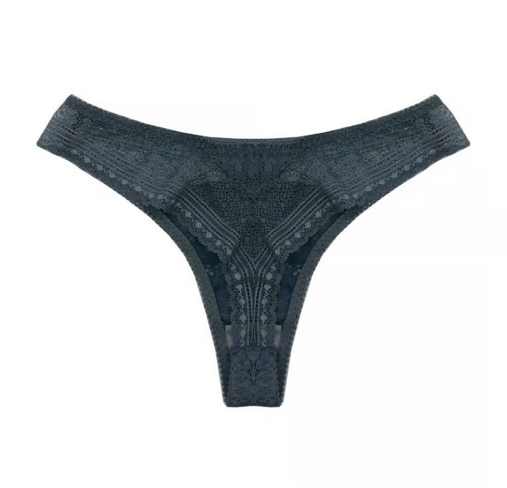 Violet Thong | Forest Green